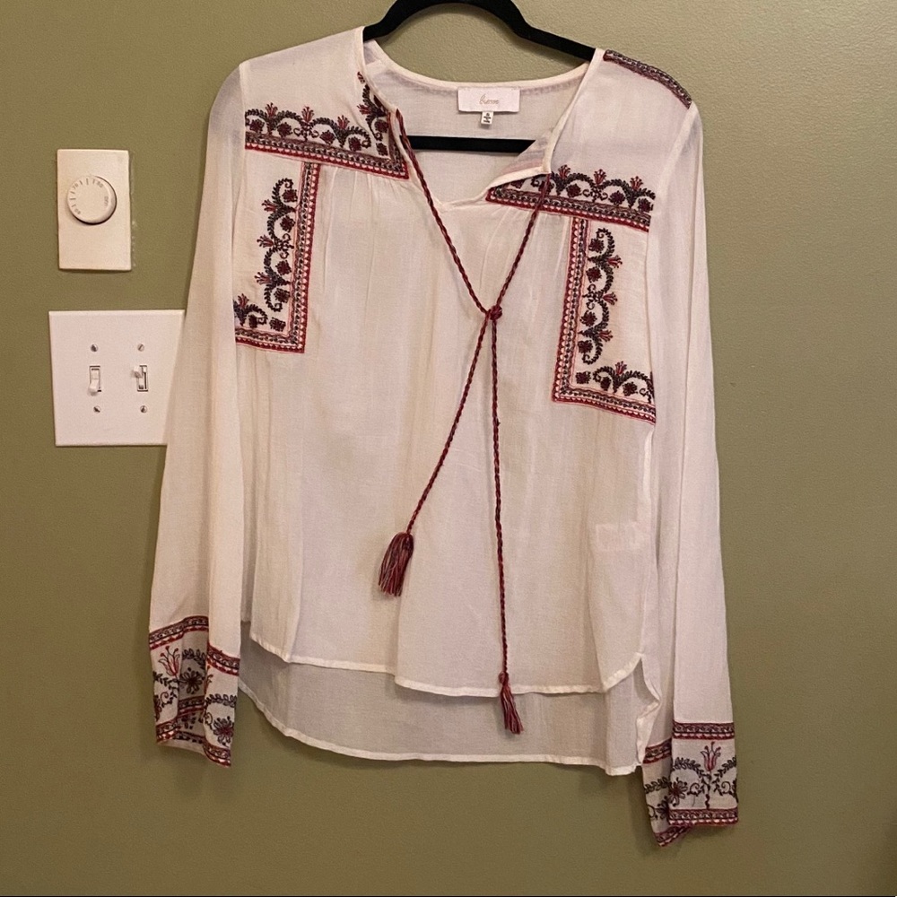 Tunic top, NWOT. perfect for fall, hand stitched!
